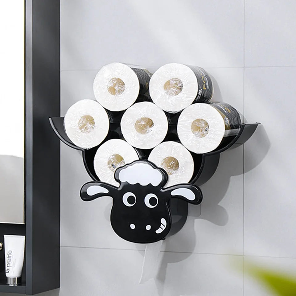 Sheep Wall Mounted Toilet Paper Holder